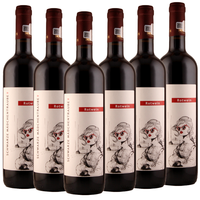SCHWARZE MÄDCHENTRAUBE (Feteasca Neagra)  - 6er Karton