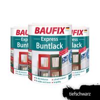 Express Buntlack 2 in 1, Tiefschwarz, 3er Set