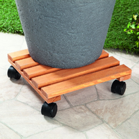 Holz-Pflanzenroller - Kastanie