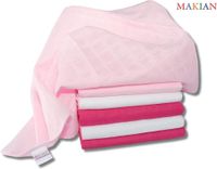 Mullwindeln, 6er Set, sortiert, 70x70cm für Mädchen