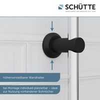 Duschset MATAO RAIN Chrom/Schwarz matt