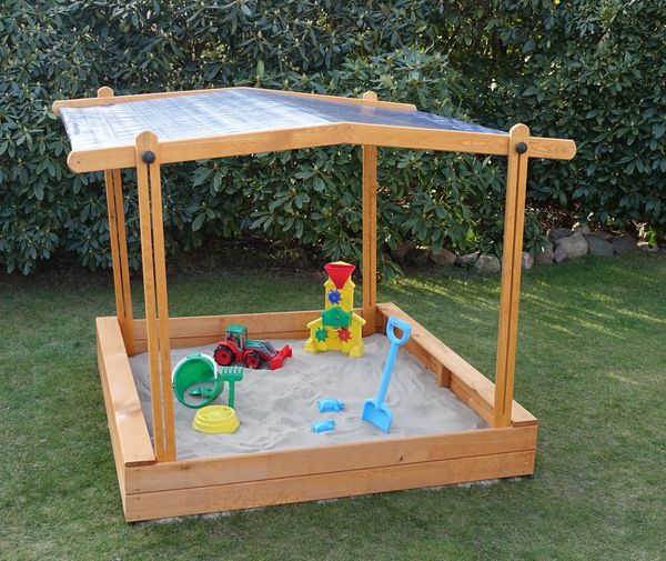 Promadino Sandkasten "MULTI" + Dach