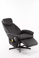 Elektrischer Massagesessel Relaxsessel - schwarz Lederoptik