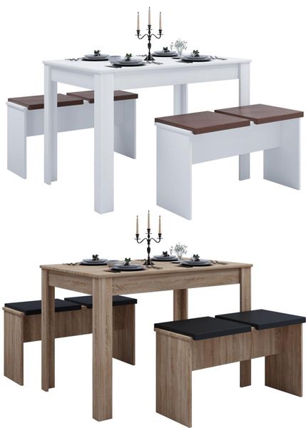 Esstisch-Gruppe "Esal XL" Sonoma-Eiche
