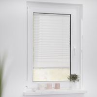 Plissee Haftfix, ohne Bohren Weiß, 65 cm x 130 cm (B x L)