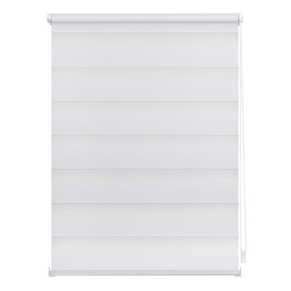 Duo-Rollo Haftfix, ohne Bohren, blickdicht Weiß, 60 cm x 150 cm (B x L)