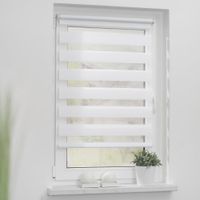Duo-Rollo Haftfix, ohne Bohren, blickdicht Weiß, 60 cm x 150 cm (B x L)