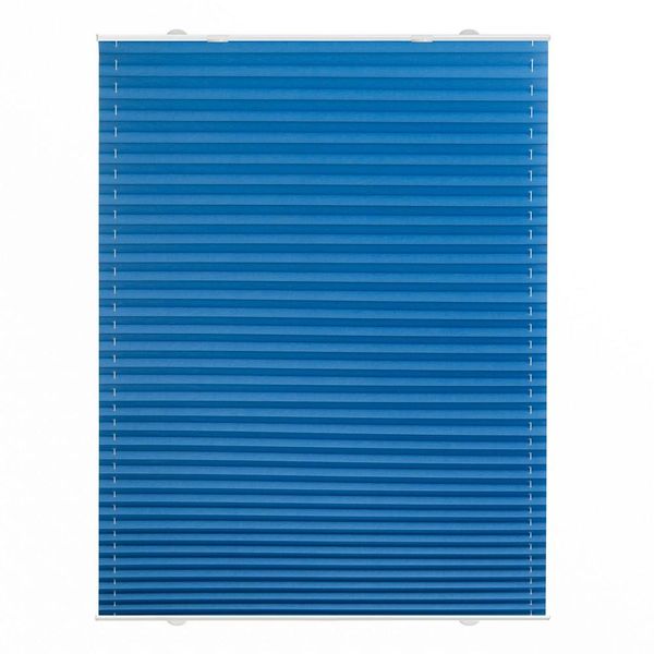 Plissee Haftfix, ohne Bohren Blau, 90 cm x 130 cm (B x L)