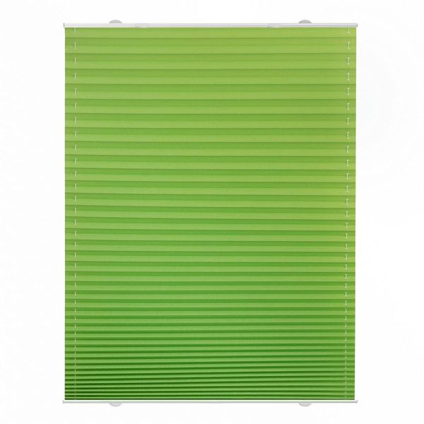Plissee Haftfix, ohne Bohren Grün, 65 cm x 130 cm (B x L)