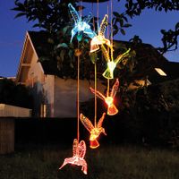 LED Solar Hängeleuchte - Vögel