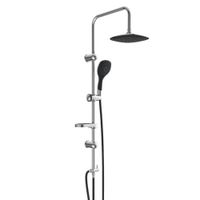 Duschset DUSCHTRAUM Chrom/Schwarz