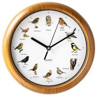 Wanduhr mit Vogelstimmen