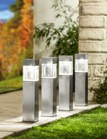 LED-Solar-Gartenlampe - 4er Set