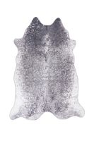 Kunstfellteppich Silber / Braun 160cm x 220cm