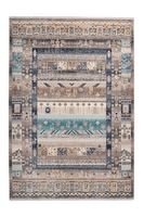 Ethno-Teppich Braun / Blau 160cm x 230cm