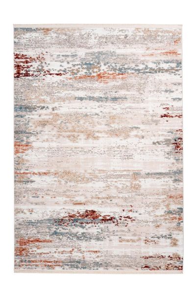 Teppich Grau / Lachsrosa 80cm x 150cm