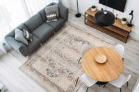 Orientteppich Teppich Creme 80cm x 150cm