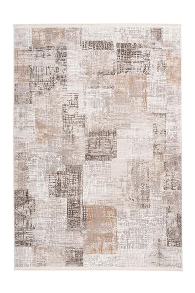 Fransenteppich Grau / Silber 120cm x 180cm