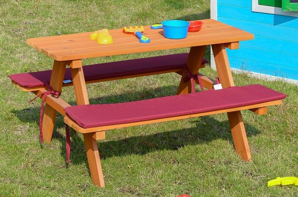 Kinder-Sitzgruppe Picknicktisch Spieltisch Holz