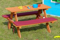 Kinder-Sitzgruppe Picknicktisch Spieltisch Holz