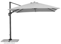Schneider Ampelschirm Rhodos Twist, ca. 300x300 cm, silbergrau