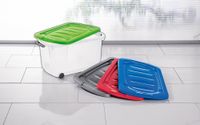Ordnung Rollenbox mit Deckel, Blau - 2er-Set 45 Liter