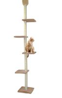 Katzen Kratzbaum raumhoch beige