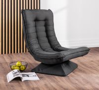 Relax Sessel Loungeliege klappbar, ca. 60 x 57 x 87 cm - Schwarz