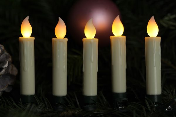 LED-Christbaumkerzen-Set, 10 kabellose Kerzen