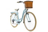 Damenfahrrad Cityrad 28'' Casino blau 6 Gänge RH 48 cm mit Korb