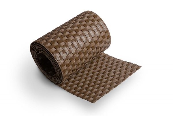 Polyrattan Sichtschutzstreifen - Braun