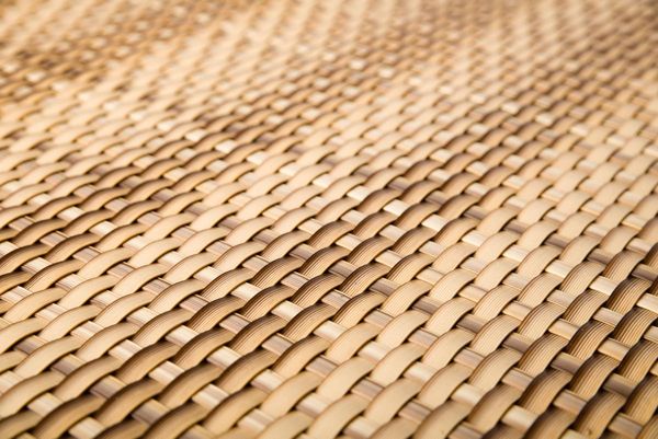 Polyrattan Balkonsichtschutz  - Stroh 1m x 5m
