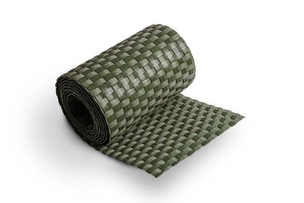Polyrattan Sichtschutzstreifen - Grün
