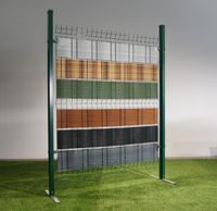 Polyrattan Sichtschutzstreifen - Grün