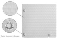 Polyrattan Balkonsichtschutz mit Metallösen - Weiß 0,9m x 3m