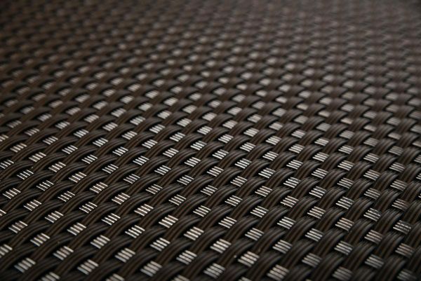 Rattan Art Polyrattan Balkonsichtschutz mit Metallösen - Dunkelbraun 0,9m x 3m