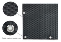 Polyrattan Balkonsichtschutz mit Metallösen - Anthrazit 0,9m x 5m