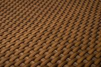 Polyrattan Balkonsichtschutz - Honig 1m x 5m