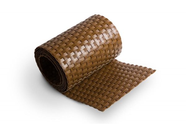 Polyrattan Sichtschutzstreifen, ca. 2,25m Länge - Honig