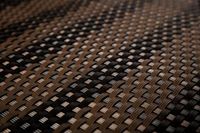 Polyrattan Balkonsichtschutz - Gemischt Braun / Schwarz 0,9m x 5m