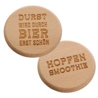 Bierdeckel 2er Set "Bier" mit Gravur