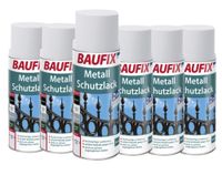 Metallschutzlack - Brilliantweiß 6-er Set