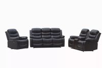 Relaxsofa-Set 3tlg. mit 5 Relaxfunktionen - Braun