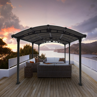 Pavillon Tuscon 5000 Alu Grau 359x507cm