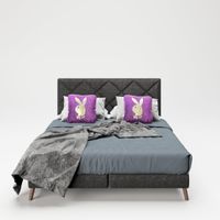 Boxspringbett AUDREY Anthrazit