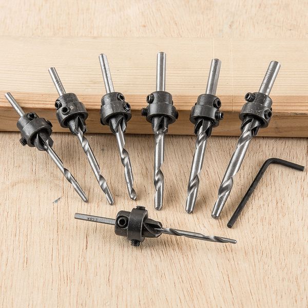 Holzbohrer mit Versenker-Set - 7tlg.