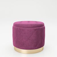 runder Pouf LIZ Lila