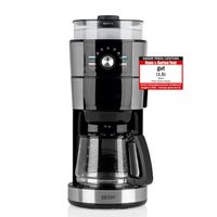 Kaffeemaschine Fresh-Aroma-Intense 2in1 900W schwarz - Edelstahl mit Mahlwerk