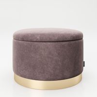 runder Pouf SUE Rosa