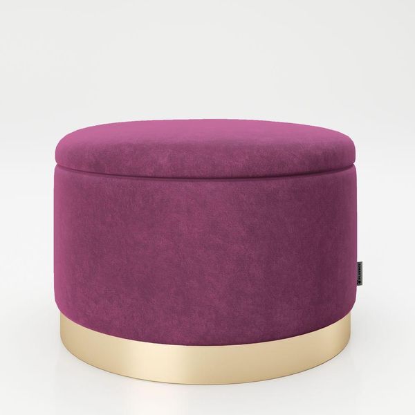 runder Pouf SUE Lila